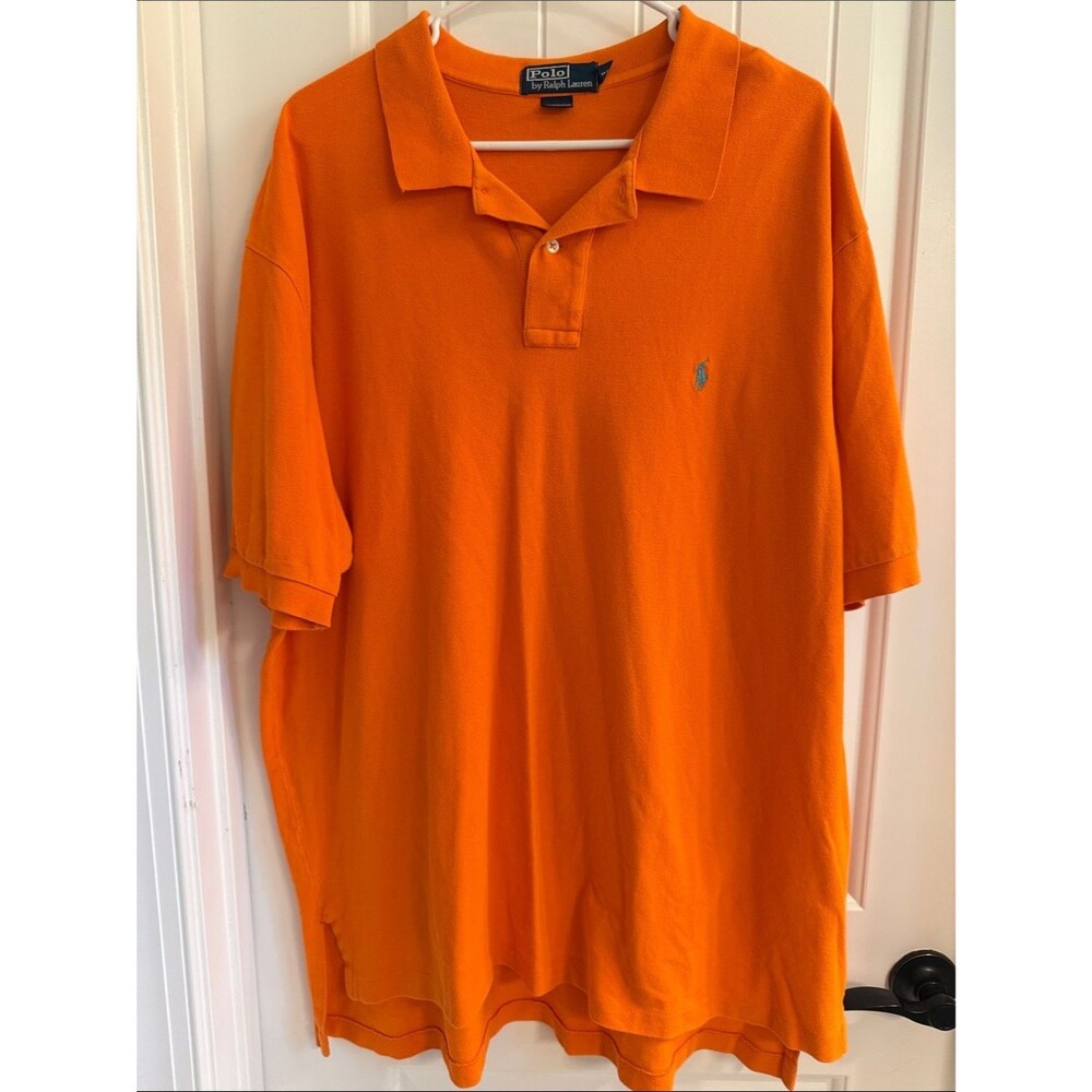 Men’s Polo by Ralph Lauren Bright Orange Polo Shirt 2XL
